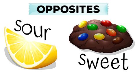 54 Opposite Words for Candy .